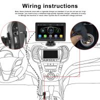 Podofo Monitor inalámbrico de 7 pulgadas para salpicadero de coche, Carplay, Android, Mirror Link, cámara de salpicadero, Bluetooth, FM, navegación GPS, reproductor inteligente - details 16
