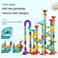 Juego De Bloques De Construcción DIY Para Niños Carril De Marmol Con Bola Laberinto 3D Regalo De Navidad Conjunto De 45/93/113/142 Piezas - details 3