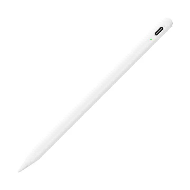 Lápiz Capacitivo Universal para Pantalla táctil con Tapa magnética y Puntos de Repuesto para Tablet iPad/Mini/Air/iPhone/Microsoft Android (Blanco) - 1