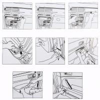 BARAC Kit de 12 herramientas para desmontar el salpicadero radio coche panel frontal, Juego de 12 piezas unidades montaje automovil, Panel de embellecedor automático, Clip y palancas para Audio estereo vehiculo - details 4