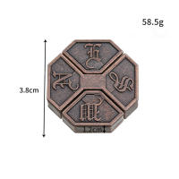 Puzzle De Metal Teoría De Los Ocho Trigramas Juguete De Desafío Para Cerebro Caja De Fidget Juego De Lógica Y Sabiduría Para Niños Y Adultos - details 3