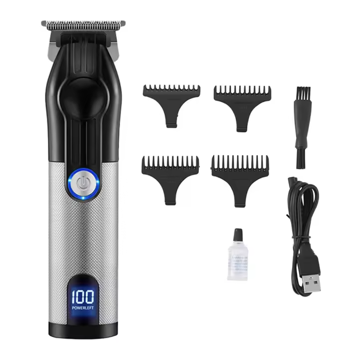 Maquinilla para cortar el pelo para hombre, kit de corte profesional, maquinilla inalámbrica para cortar el pelo para hombre - 1