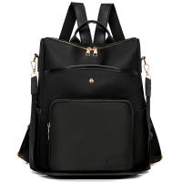 Bolso de mujer, nueva mochila con textura de cuero suave, estilo coreano, mochila escolar retro de moda, bolso de viaje de tendencia de color sólido simple - details 2