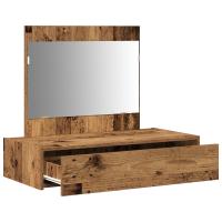Espejo de Tocador Colgante vidaXL Madera Antigua 83x40x70 cm - details 3