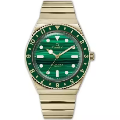 Reloj de banda de expansión de acero inoxidable Q Timex de 36 mm TW2V92200 Timex - 1