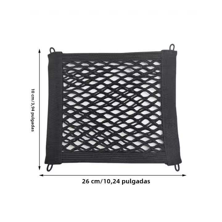 Red De Carga Para Motocicleta De Alta Resistencia Con Bolsa De Almacenamiento Red De Malla Elástica Organizador De Suministros De Nylon Para Bicicletas Y Scooters - 1