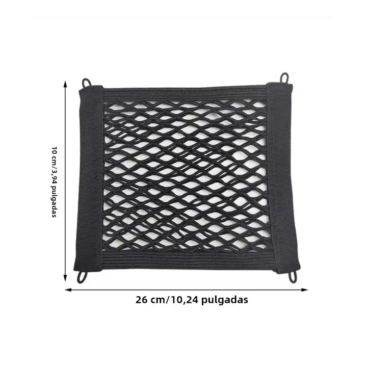 Red De Carga Para Motocicleta De Alta Resistencia Con Bolsa De Almacenamiento Red De Malla Elástica Organizador De Suministros De Nylon Para Bicicletas Y Scooters - 1