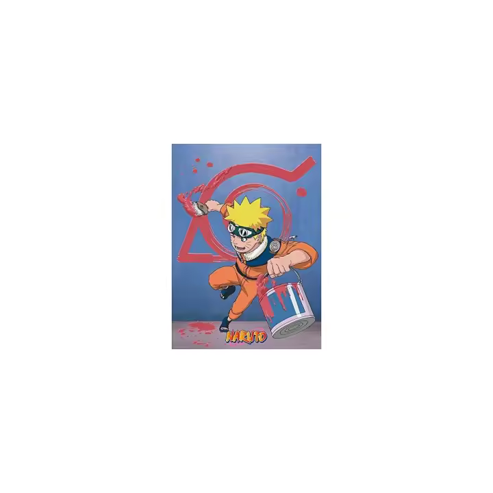 Detodoexpres - Póster Naruto & Emblema Konoha - Serie Animada Japonesa - Tamaño 52x38 - 1