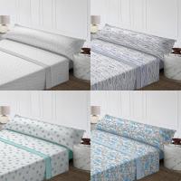 Juego de Sábanas 3 Piezas verano - 8 Diseños Modernos en Poliéster | Incluye Sábana  + Funda Nórdica + Funda de Almohada | Antiarrugas, Secado Rápido y Lavado Fácil | Tallas 90/105/150 cm - details 1