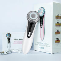 Masajeador Facial 5 En 1 RF Microcorriente Mesoterapia Electroporación LED Rejuvenecimiento De La Piel Eliminador De Arrugas Elevador Belleza Herramienta - details 14