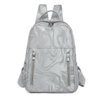 Mochila para mujer, nuevo estilo, ligera, de gran capacidad, sencilla, de PU, mochila versátil y de moda para mujer. - details 0