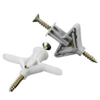 Anclaje De Tornillo Con Plástico 50/100pcs Para Techo Muro Y Cable Accesorios De Expansión De Tubo Aéreo M4 Kit De Herramientas Para Carpintería - details 5