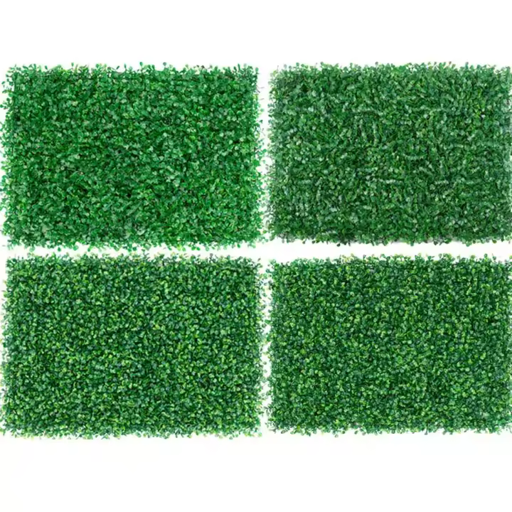 Pared De Plantas Artificiales 40x60cm Falso Césped Y Maleza Mat De Hierba Verde Falsa Panel De Valla Para Decoración De Hogar Y Jardín - 1