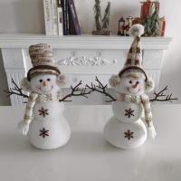 Adorable Muñeco De Nieve De Navidad Decoración De Escritorio Resistente Al Desgaste Y Suave Figura De Fiesta Navidena Para El Hogar - details 0