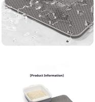 Manta Para Litiario De Gato Grande Impermeable Doble Capa Antideslizante Lavable Captura Arena Y Patas Anti Roto Duradera - details 13