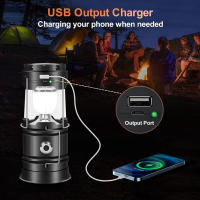 Lámpara Multifuncional Solar Portátil Para Camping Impermeable Luz De Emergencia Con Fuente De Energía LEDLinterna Portátil Para Acampar - details 5