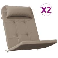 vidaXL Cojines para silla Adirondack 2 uds tela Oxford Color Antracita,  Gris,  Crema y mas Cojín Decorativo de Asiento Cojines de muebles de salon - details 6