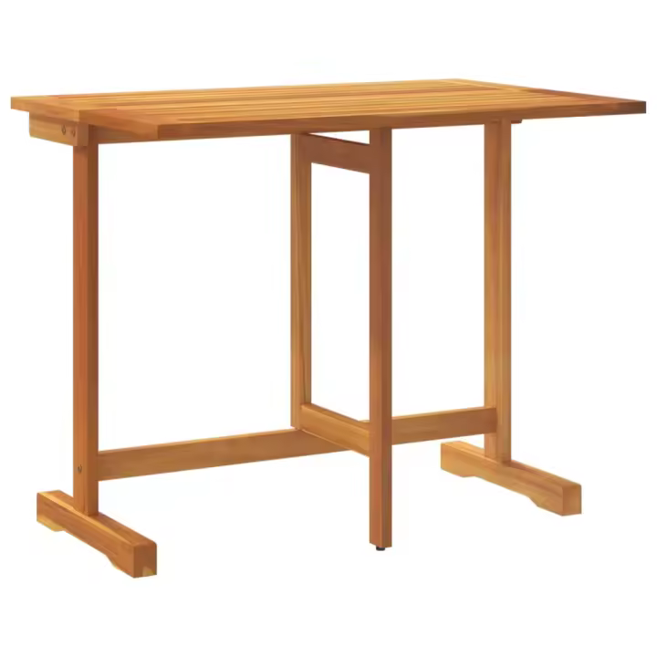 Mesa de Balcón plegable Madera maciza de Acacia 90x60x72 cm - 1