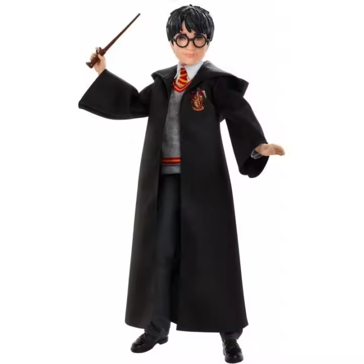 Mattel Harry Potter Figura Articulada Réplica Exacta Personaje Uniforme Hogwarts Varita Personalizada - 1