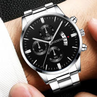 Reloj Deportivo Para Hombre De Lujo Fashion En Acero Inoxidable Con Correa De Cuero Reloj De Cuarzo Para Negocios Y Casual - details 10