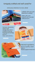 Libro De Juegos Sensoriales De Madera Para Niños Montessori Educación Temprana Tablero Multicapa Para Niños Actividades De Vestido Quiet Book Regalo Para Niños De 3-6 Años - details 14