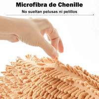 AYA MARKT Alfombra de baño, Alfombra de Microfibra de Chenille, Suave y Cómoda, Agua súper Absorbente, Antideslizante, Gruesa para el Cuarto de baño, 50x80cm - details 2
