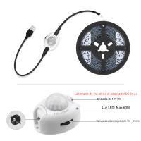 Tira LED DC 5V Con Sensor De Movimiento 2835 Controlador Auto ON/OFF IP30 No Impermeable Flexible 5M Luz Nocturna Para Cama Lámpara De Noche - details 4