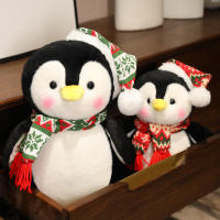 Peluche De Pingüino Navideño Kawaii De 25/35/45CM Juguete Suave En Forma De Almohada Animal Para Niños Regalo De Cumpleaños - details 4