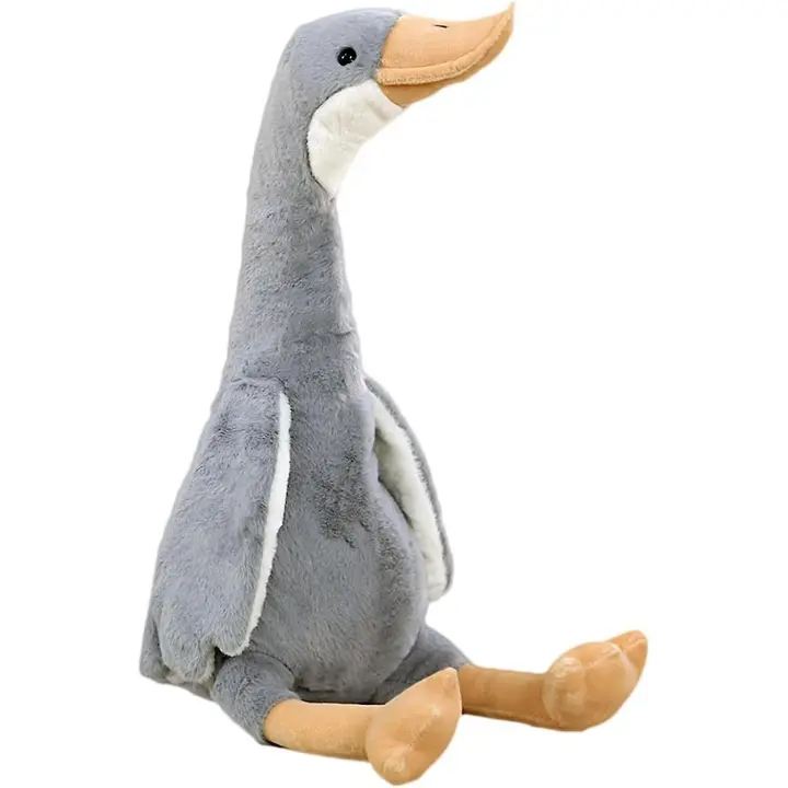 13,7 "Animal de Plush de Sweatpa de Ganso, Plush para niños adultos de CISNE de Juego, Gris - 1