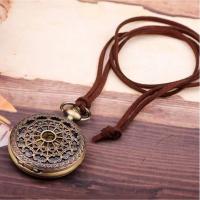 Collar De Reloj Vintage De Cuarzo En Forma De Corazón Y Seta De Latón Para Hombres Y Mujeres Colgante De Pulsera Hecho a Mano Regalo De Souvenir - details 2