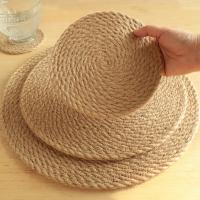 Mantelos Redondos Tejidos a Mano Para Café Y Té Tapete De Madera Decorativa Para Comedor Estilo Prarie Chic Material Lino - details 8
