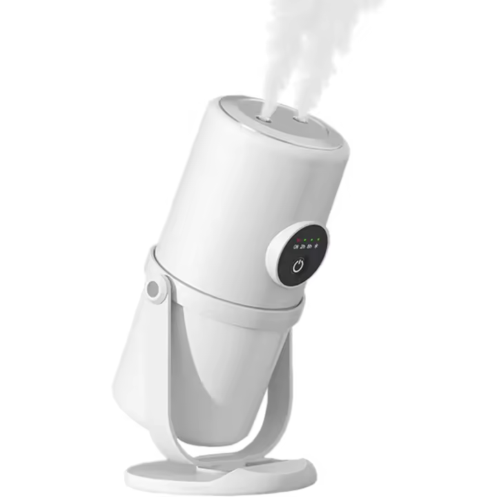 Humidificador, difusor de ambientador para coche, humidificador inteligente, pequeño, 280 ml, difusor de aceite esencial, humidificador para dormitorio, silencioso, doble conexión de niebla para - 1