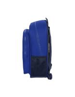 Safta Mochila escolar Real Betis Balompié mediana, adaptable a carro, doble compartimento, modelo azul - 34 cm - details 1