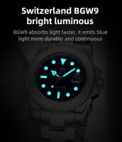Reloj De Pulsera De Relojista ADDIESIDVE Para Hombre Acero Inoxidable 200m Resistente Al Agua Con Manecillas Luminosas BGW9 Estilo Business Europeo Y Americano - details 1