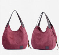 Bolso De Hombro Para Mujer Yogodlns Vintage De Lona Gran Capacidad Bolso Casual Con Manija Nueva Moda Bolso De Compras Para Dama - details 7