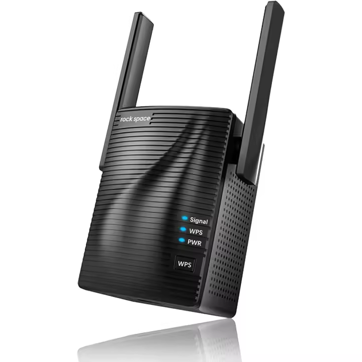 Repetidor de Wifi 1200 Mbps, Amplificador de Señal Wifi, Largo Alcance Doble Banda 5G & 2,4G, with Puerto Gigabit, Extensor de WiFi with Ap Modo, Incorporado WPS, Version Actualizada - 1