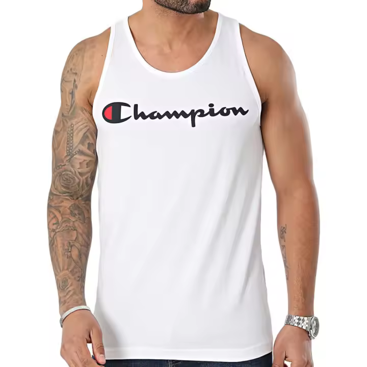 Camiseta Champion Legacy Tirantes Blanco Tank Top T Shirt 219833-Ww001 - 1