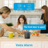 Sensor Magnético De Puerta Y Ventana EWelink ZigBee Alarma Inalámbrica Detector De Seguridad Para El Hogar Compatible Con Alexa ZHA - details 2