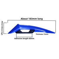 Alas De Motocicleta Frontales 18CM 1 Pareja Universal Spoilers Laterales Adhesivos Dinámicos Winglet Aerodinámico Para Motocicleta - details 7