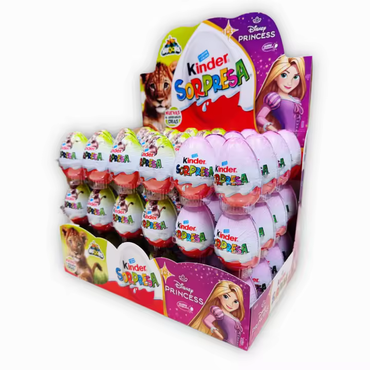 Kinder sorpresa original en estuche de 72 uds. - 1