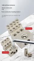 UKK Caja De Divisor De Fases Single-Stage 80/125A Conector De Cable Para Hogar Multi-Salida Bloque Terminal De Rail Alta Corriente - details 3