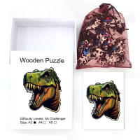 Puzzle De Madera En Forma Irregular Tyrannosaurus Rex Juego Educativo DIY Para Niños Y Adultos Puzzle Personalizado - details 4