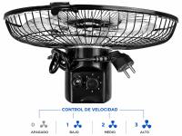 Ventilador de Pie DVTECH DV-26412 de 12 Pulgadas - Potencia 45W con 3 Velocidades, Oscilación Automática 120°, Altura Regulable y Rejilla de Seguridad - Ventilador Silencioso Clase Premium para Hogar y Oficina. - details 2