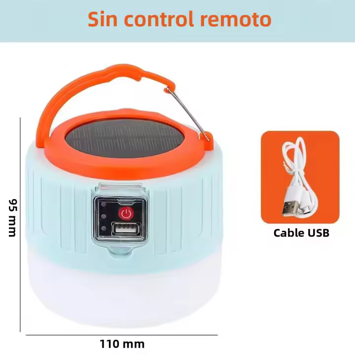 Lámpara De Camping LED Solar USB Portátil Para Pesca Barbecue Y Emergencias Luz De Tent Con Iluminación Exterior Duradera - 1