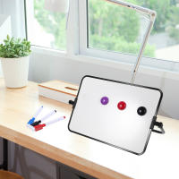 Juego De Tablero Blanco Doble Cara Con Soporte Escribible Borrable Para Mesa Tablero De Dibujo Con Pizarra Seca Práctico Para Mensajes - details 0