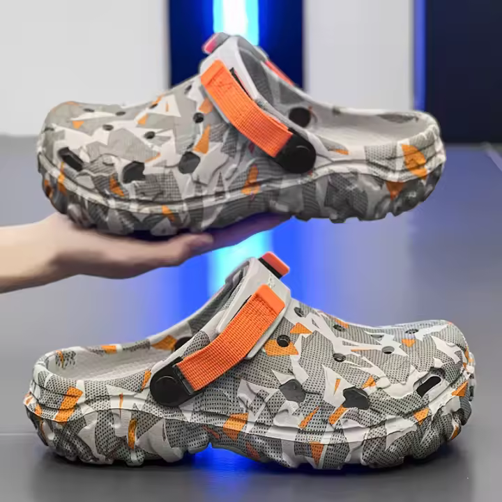 Nuevos Sandalias De Camuflaje Para Hombre Zapatillas Planas De Jardín Zapatos De ExteriorFlip Flops Para El Hogar Comodidad En Verano Material EVA Talla True - 1
