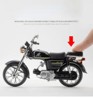 Modelo De Motocicleta Honda JiaLing JH-70 a Escala 1:12 Para Niños Juguete De Aleación De Metal Con Música Y Luz Absorción De Choque Clásica Regalo Ideal Para Coleccionistas - details 5