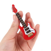 Guitarra Eléctrica De Miniatura Para Muñecas 1:12 Con Música Juguete Musical Decorativo Para Hogar De Muñecas Para Niños - details 0