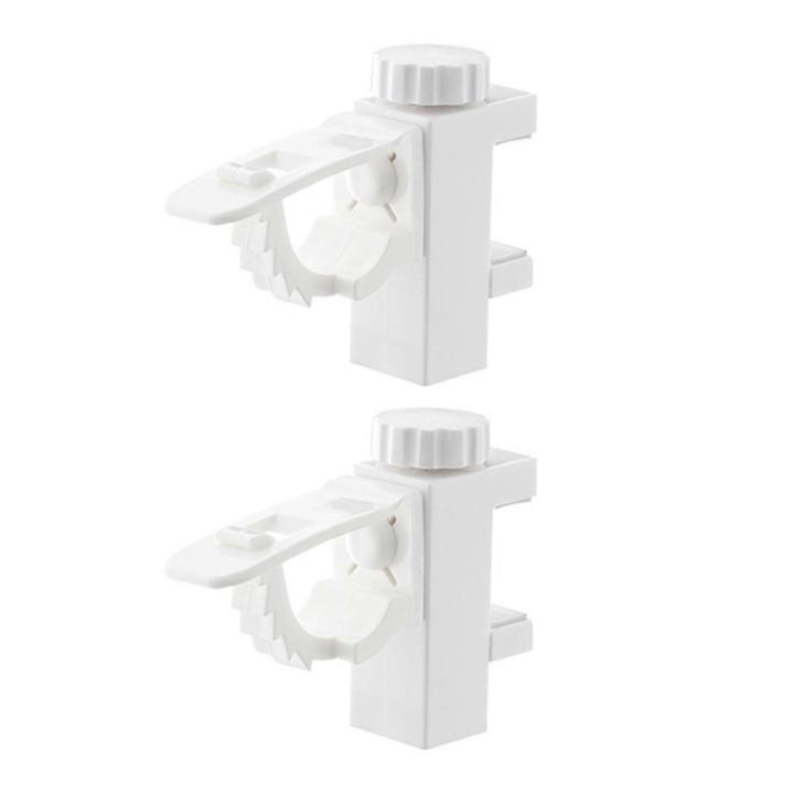 Gancho para barra de cortina sin taladrar, montaje en pared, soporte resistente, ajustable, antideslizante, alta capacidad de carga, soportes para barra de ducha de baño, tendedero.