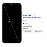 Pantalla LCD Y Digitizador De Repuesto Para Samsung A34 5G Con Marco Compatible Con Modelos A346B A346U A346E Pantalla Capacitiva De Resolución 2160x1080 Material TFT - details 1
